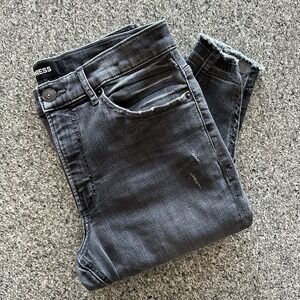 Express Jeans Womens 10 R 30x27 Denim‎ Perfect High Rise Ankle Skinny Split Hem